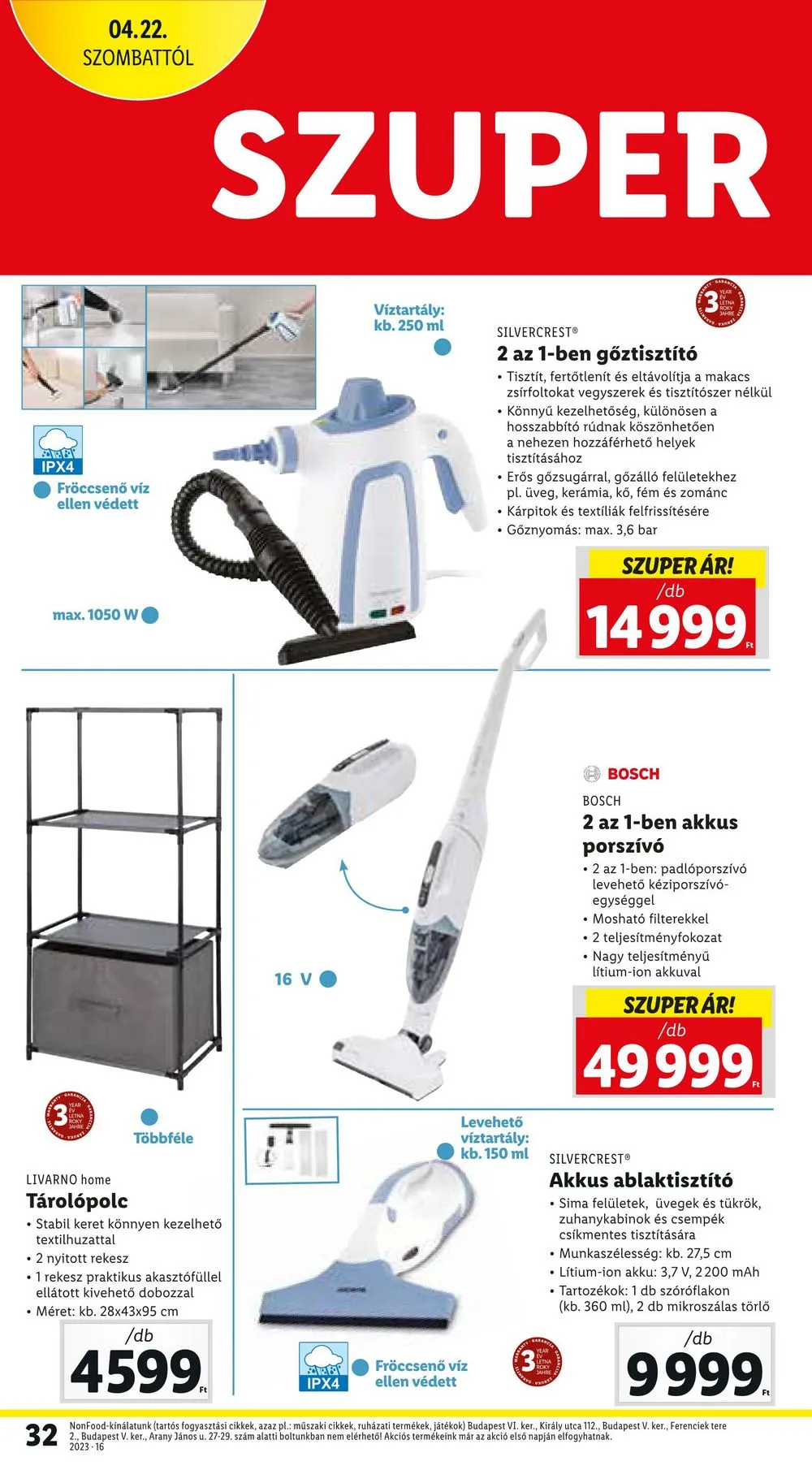 Lidl akciós újság 04.20–04.26 – 32. oldal