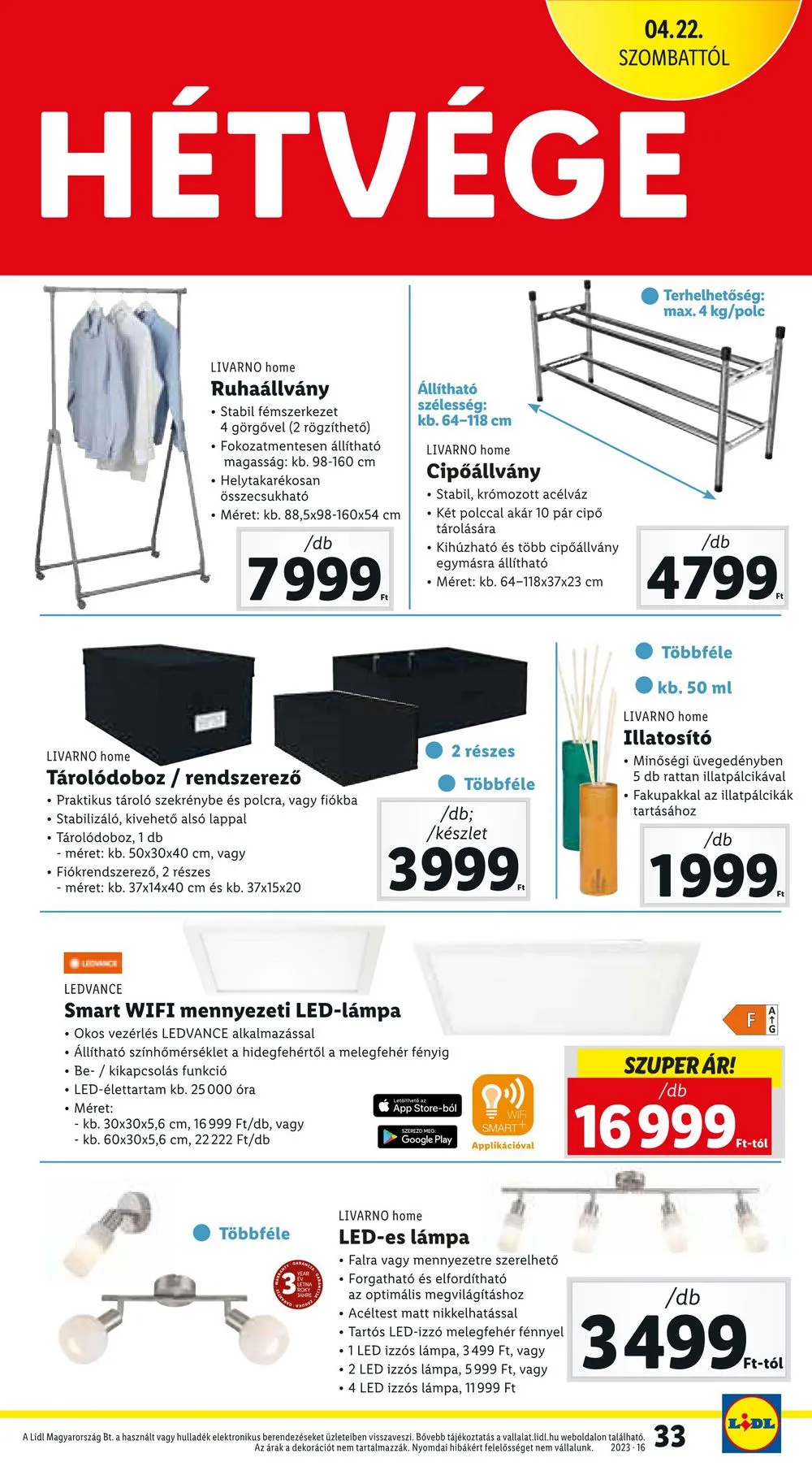 Lidl akciós újság 04.20–04.26 – 33. oldal