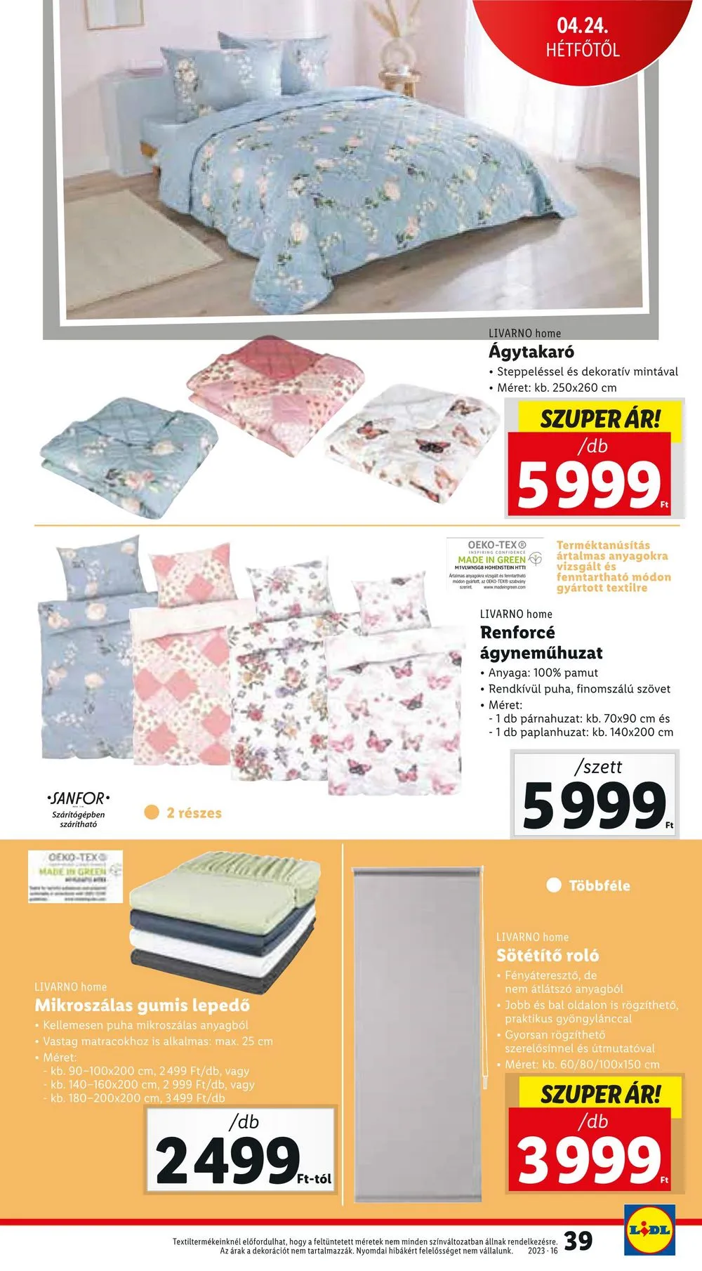 Lidl akciós újság 04.20–04.26 – 39. oldal