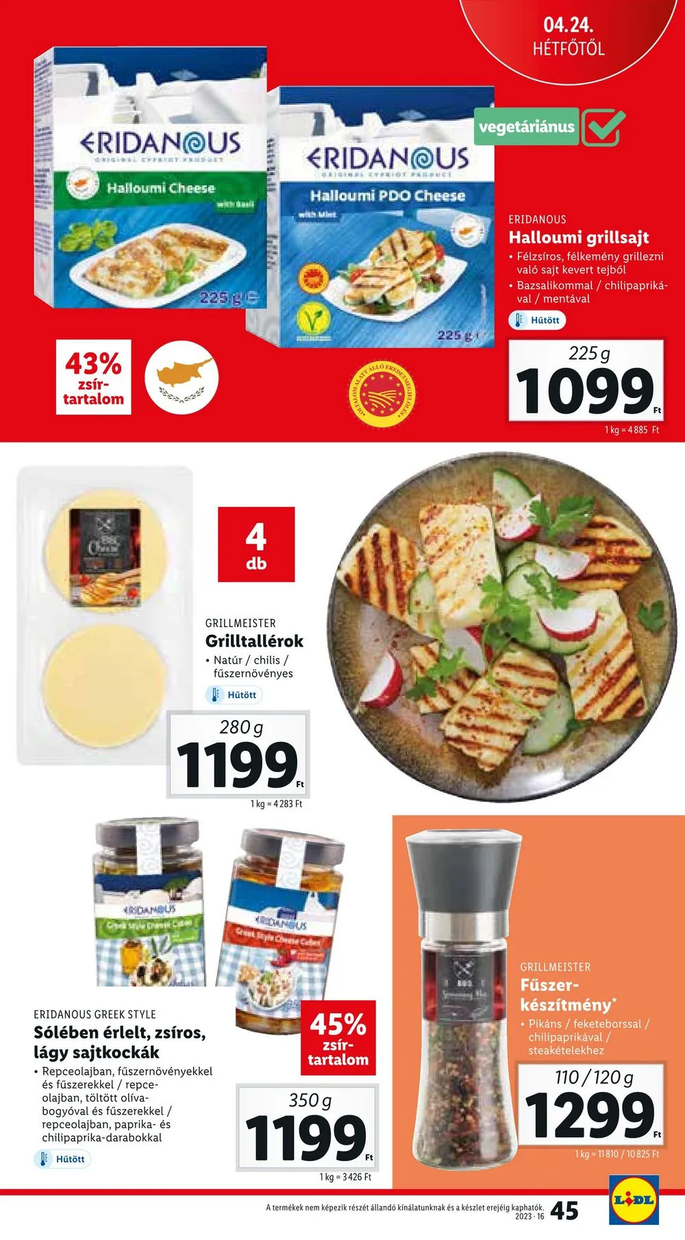 Lidl akciós újság 04.20–04.26 – 45. oldal
