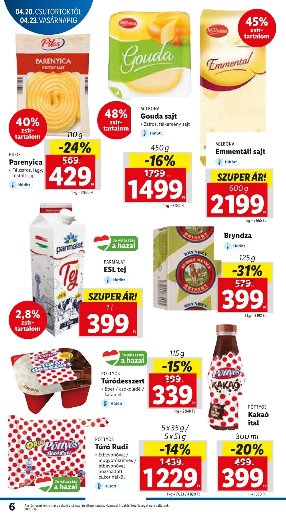 Lidl akciós újság 04.20–04.26 – 6. oldal