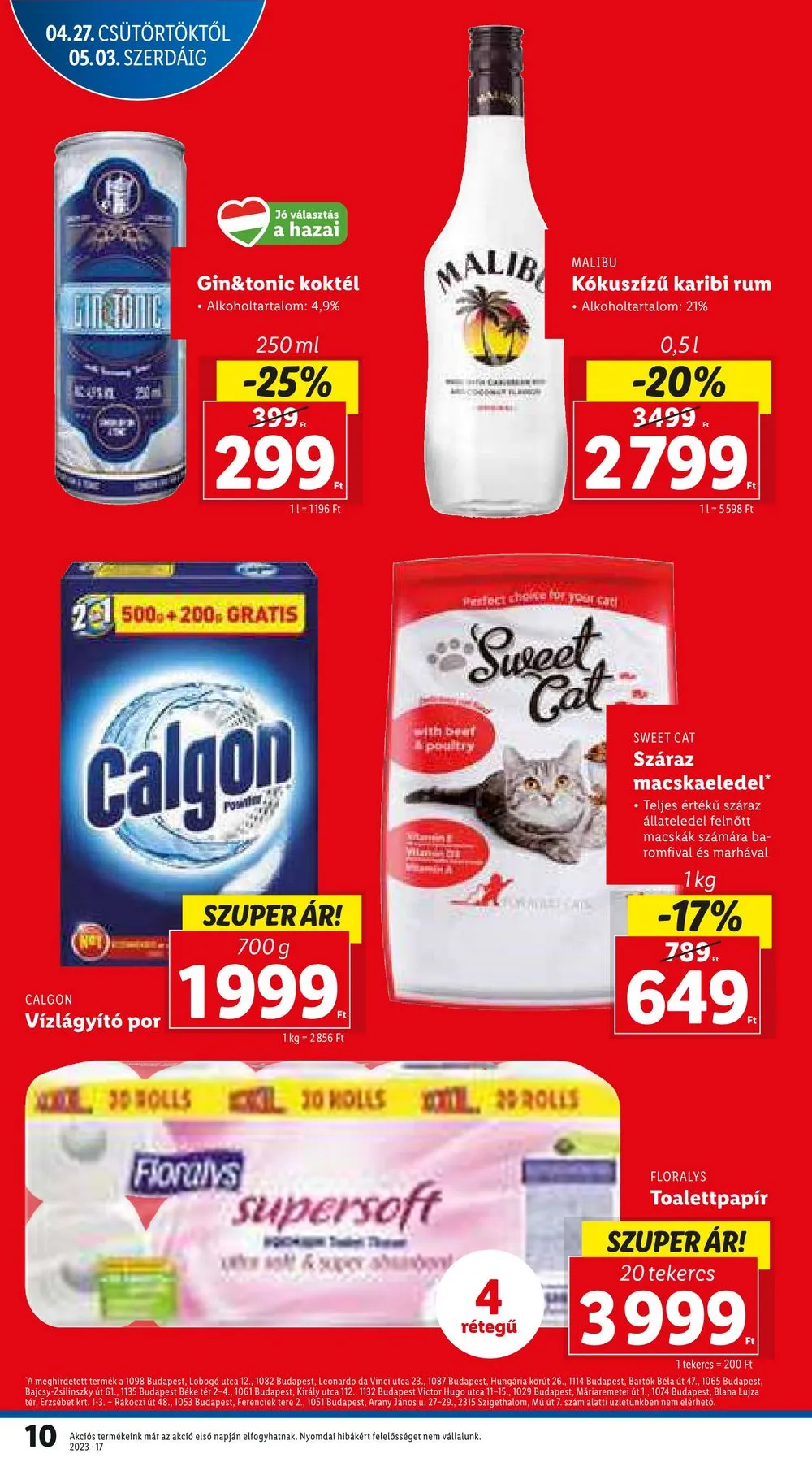 Lidl akciós újság 04.27–05.03 – 10. oldal