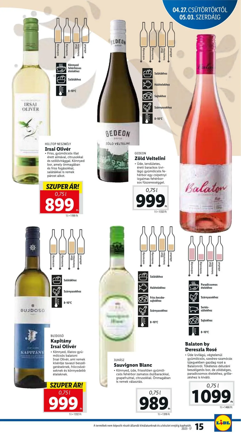 Lidl akciós újság 04.27–05.03 – 15. oldal