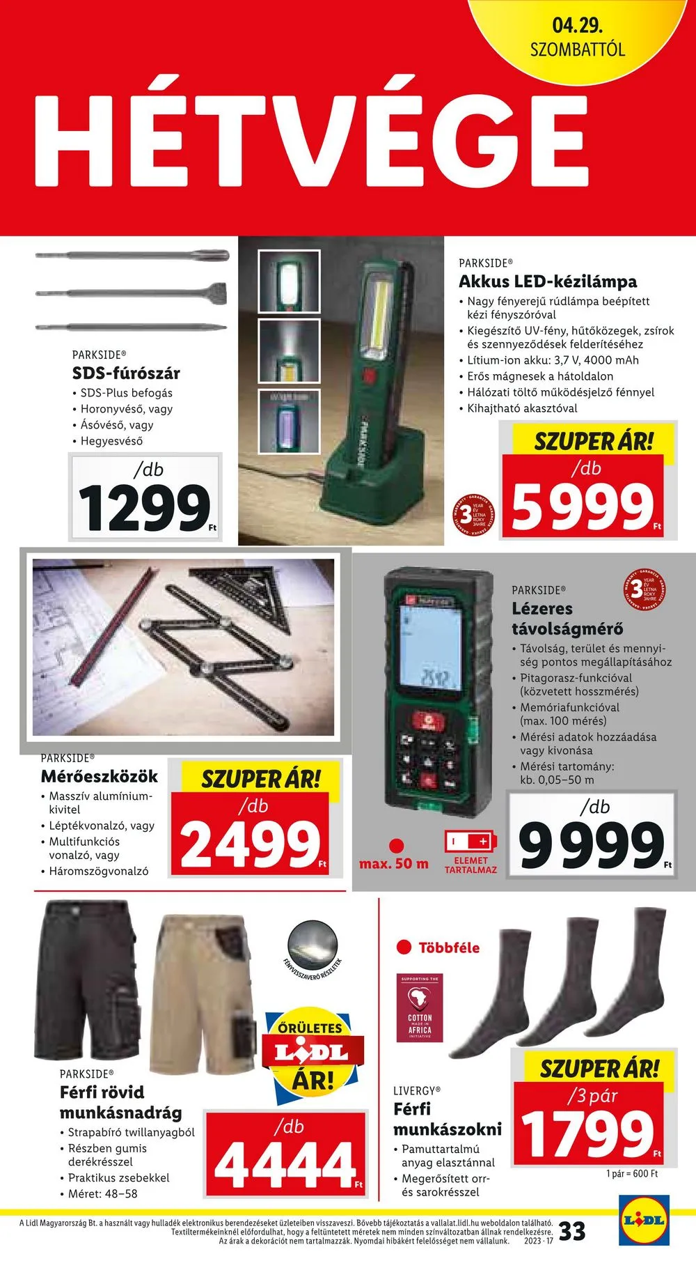 Lidl akciós újság 04.27–05.03 – 33. oldal