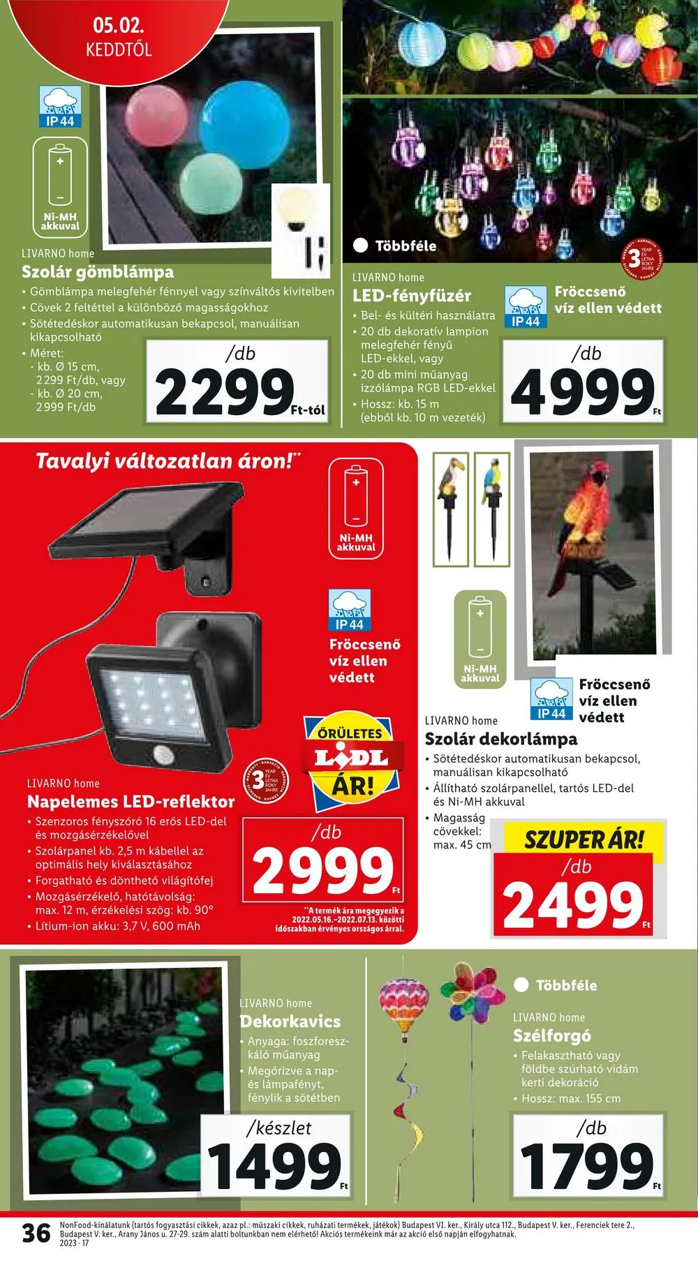Lidl akciós újság 04.27–05.03 – 36. oldal