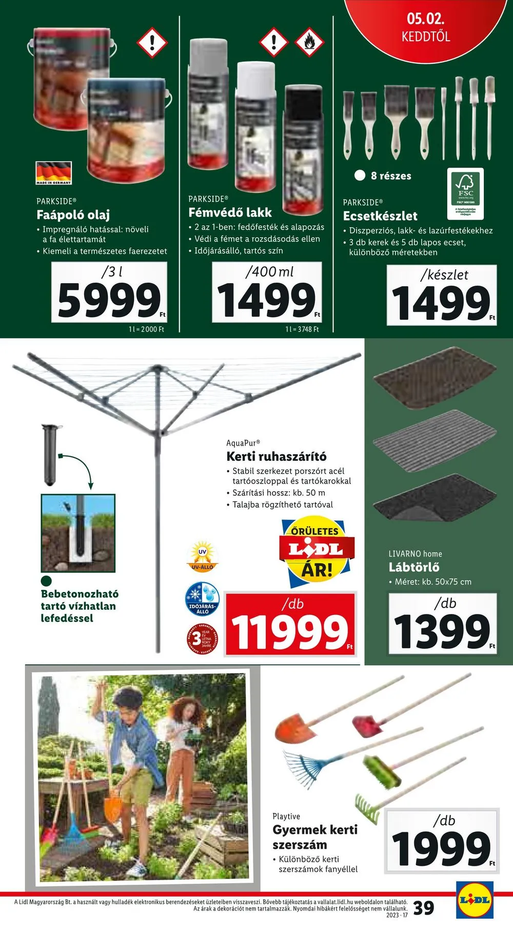 Lidl akciós újság 04.27–05.03 – 39. oldal