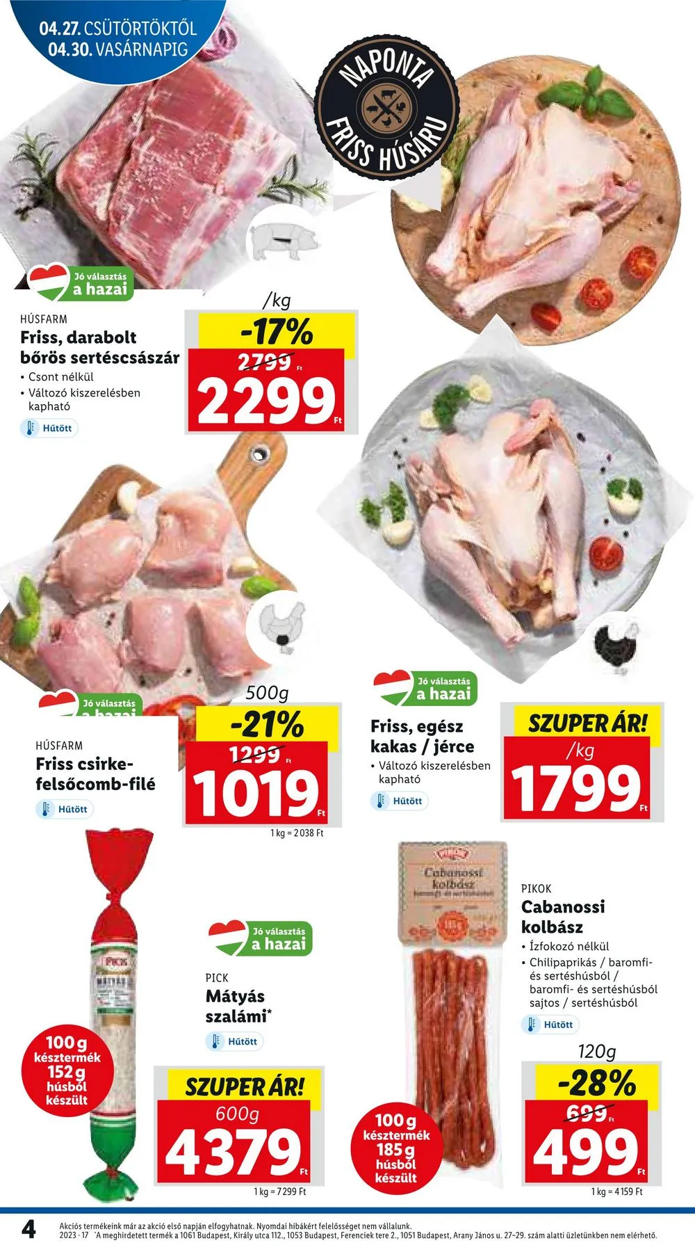 Lidl akciós újság 04.27–05.03 – 4. oldal