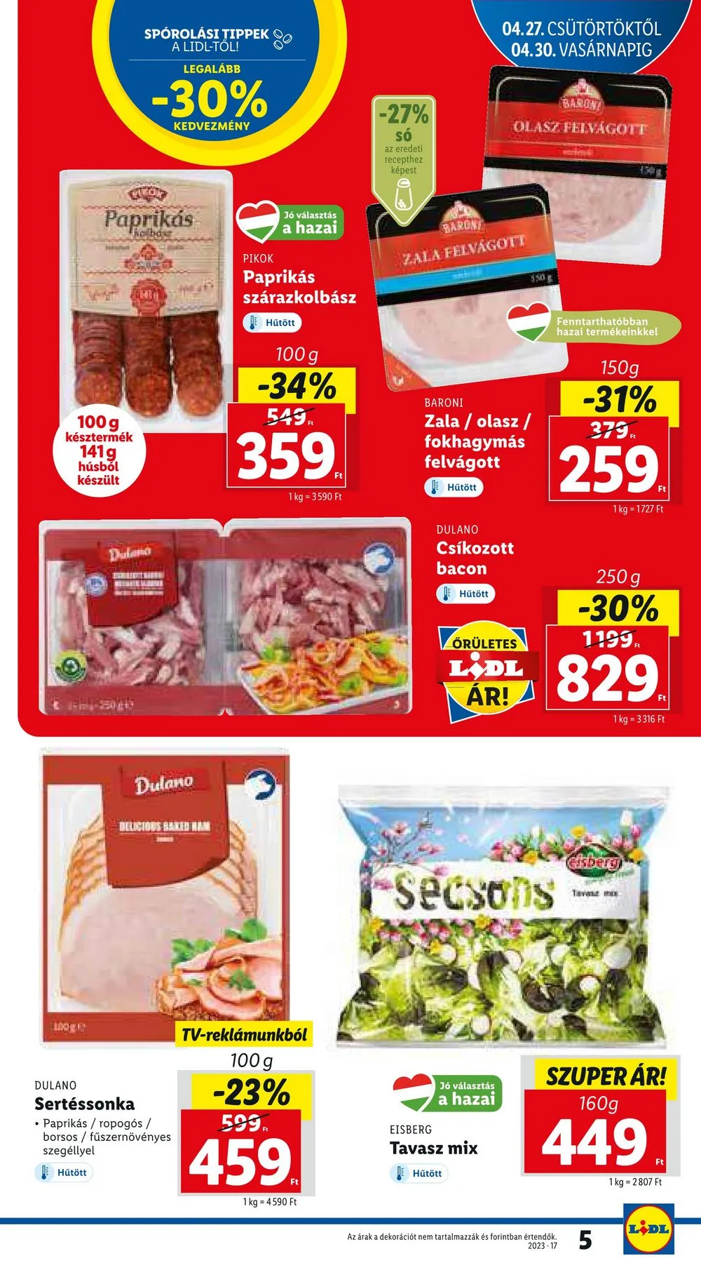 Lidl akciós újság 04.27–05.03 – 5. oldal