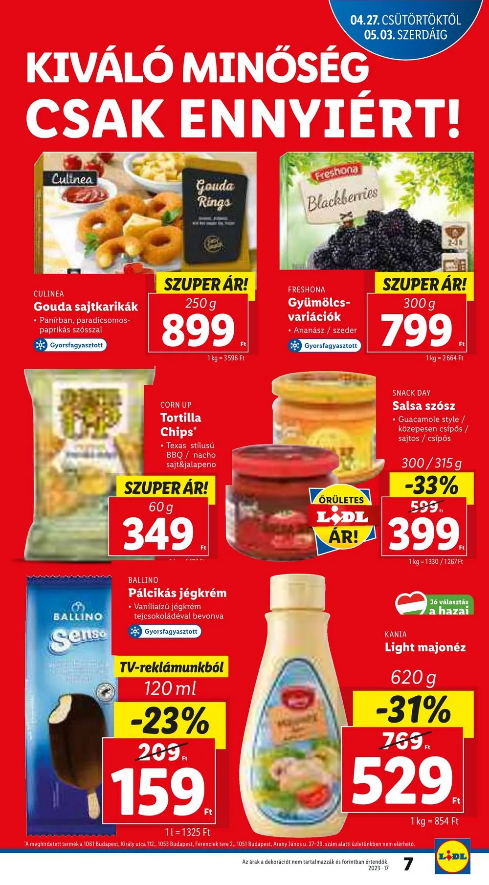Lidl akciós újság 04.27–05.03 – 7. oldal