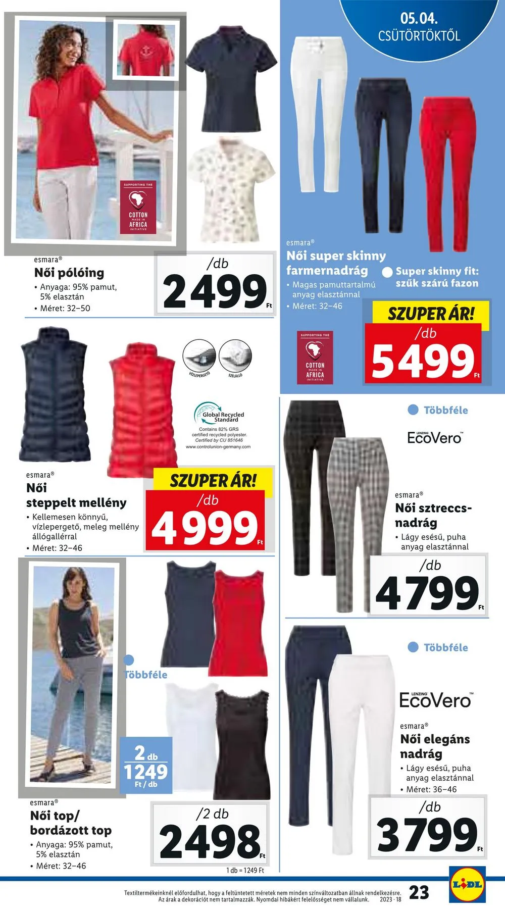 Lidl akciós újság 05.04–05.10 – 23. oldal