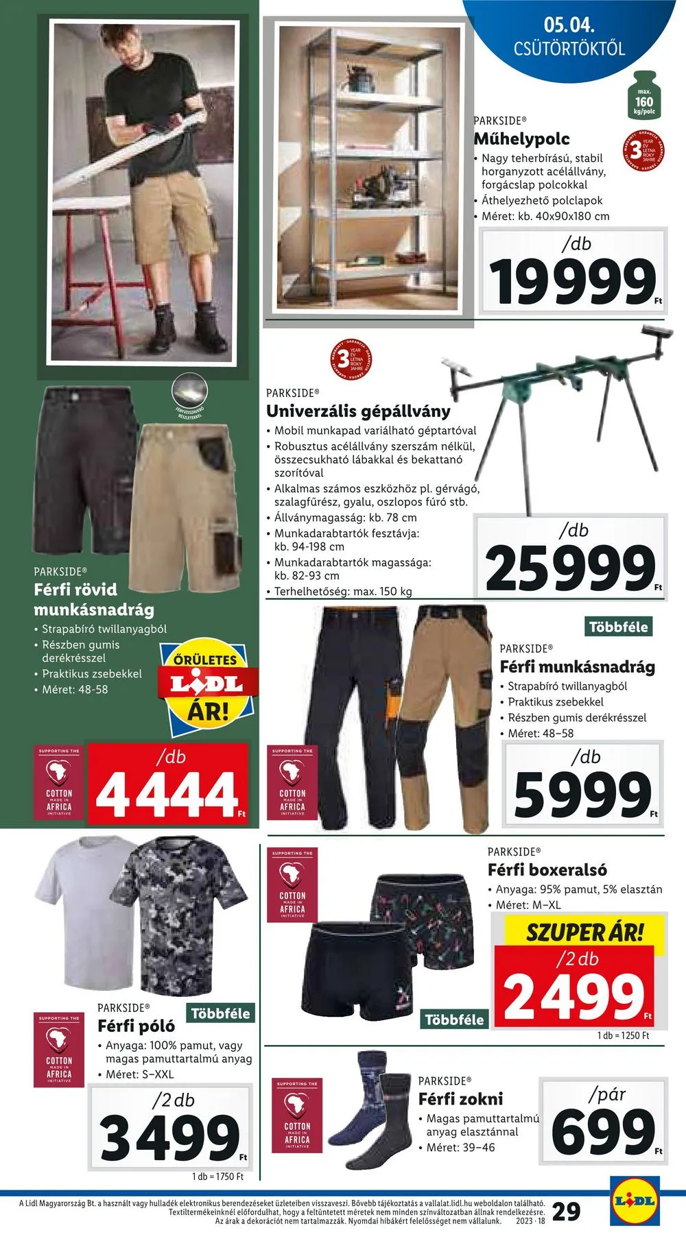 Lidl akciós újság 05.04–05.10 – 29. oldal