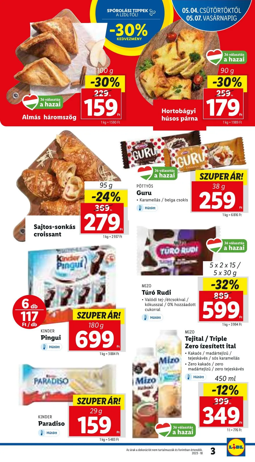 Lidl akciós újság 05.04–05.10 – 3. oldal