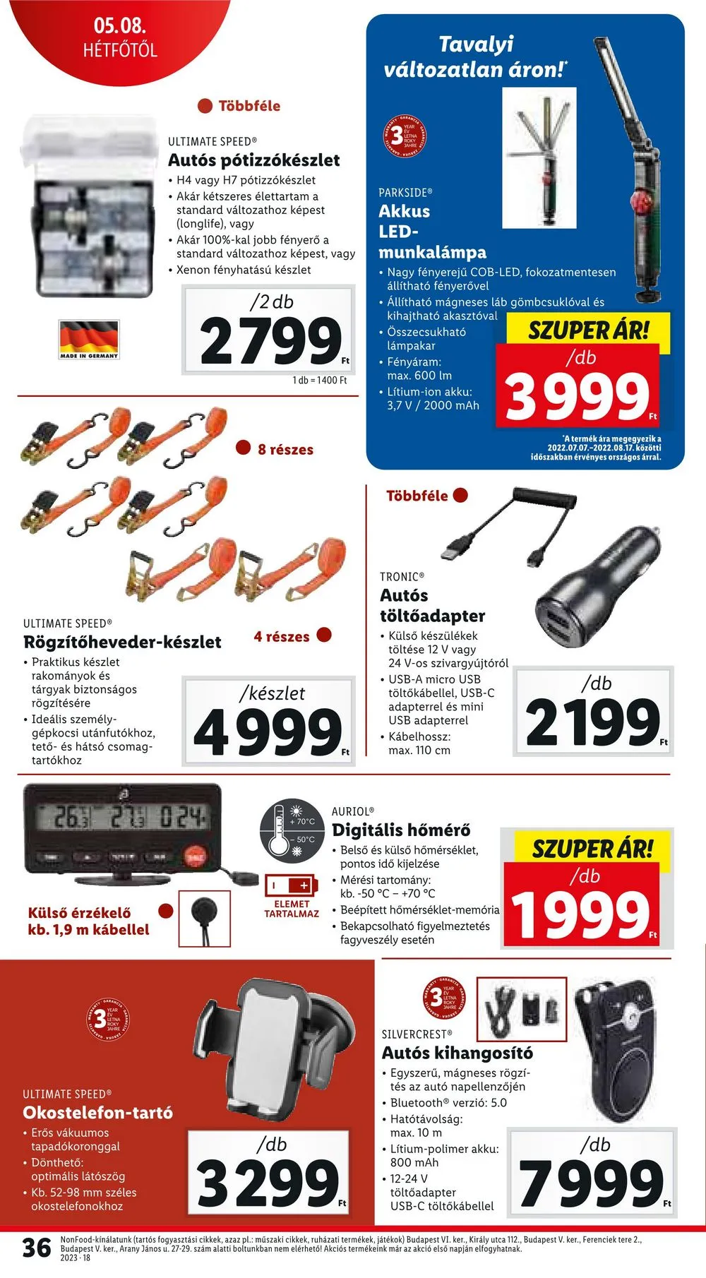 Lidl akciós újság 05.04–05.10 – 36. oldal