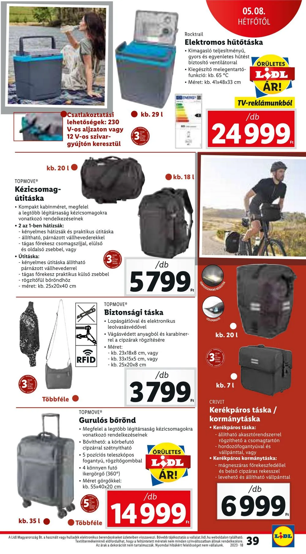 Lidl akciós újság 05.04–05.10 – 39. oldal