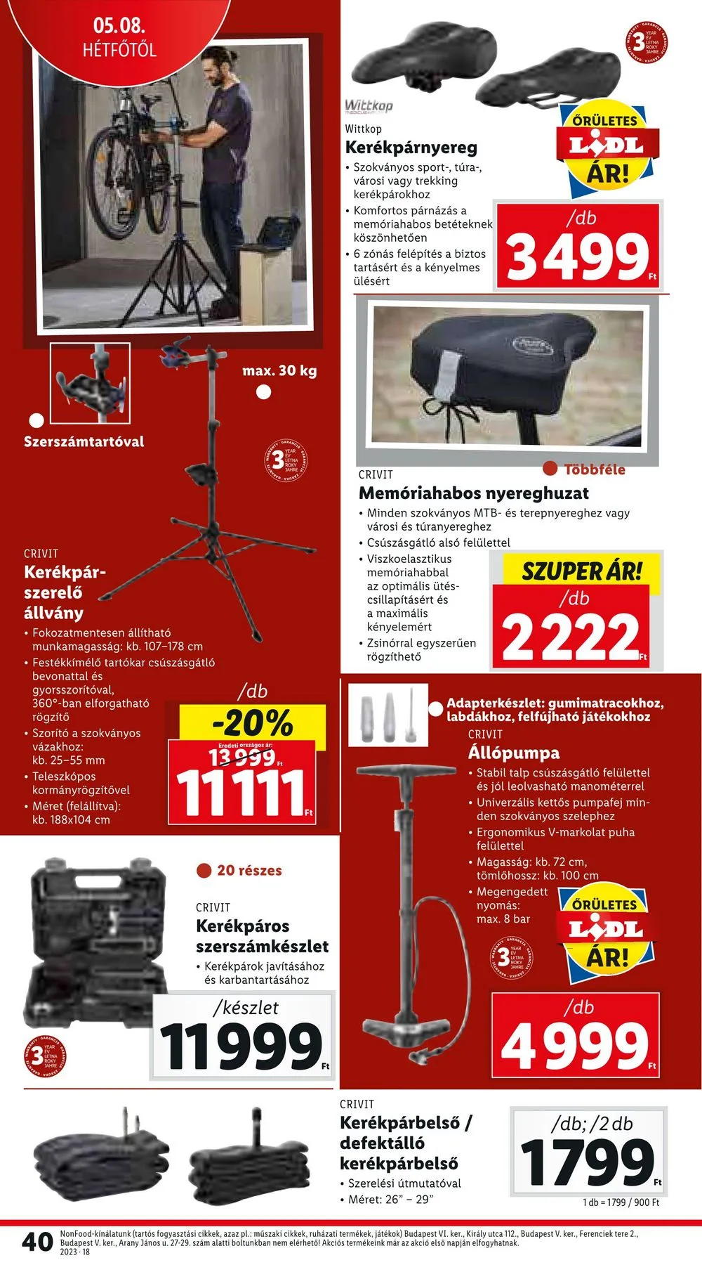 Lidl akciós újság 05.04–05.10 – 40. oldal