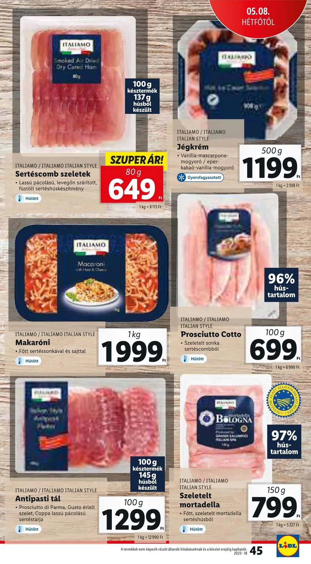 Lidl akciós újság 05.04–05.10 – 45. oldal