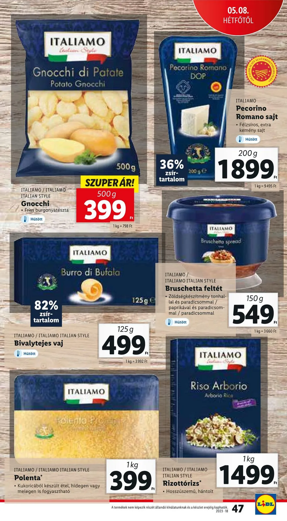 Lidl akciós újság 05.04–05.10 – 47. oldal