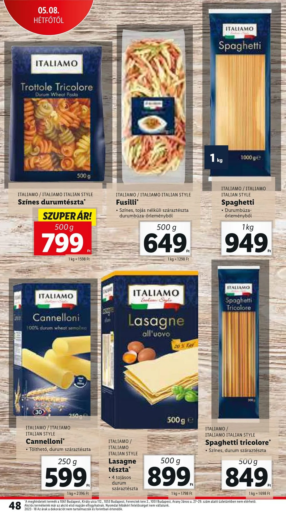 Lidl akciós újság 05.04–05.10 – 48. oldal