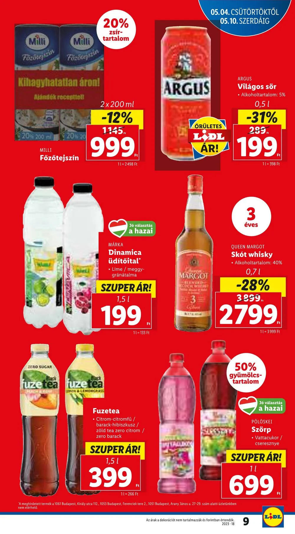 Lidl akciós újság 05.04–05.10 – 9. oldal