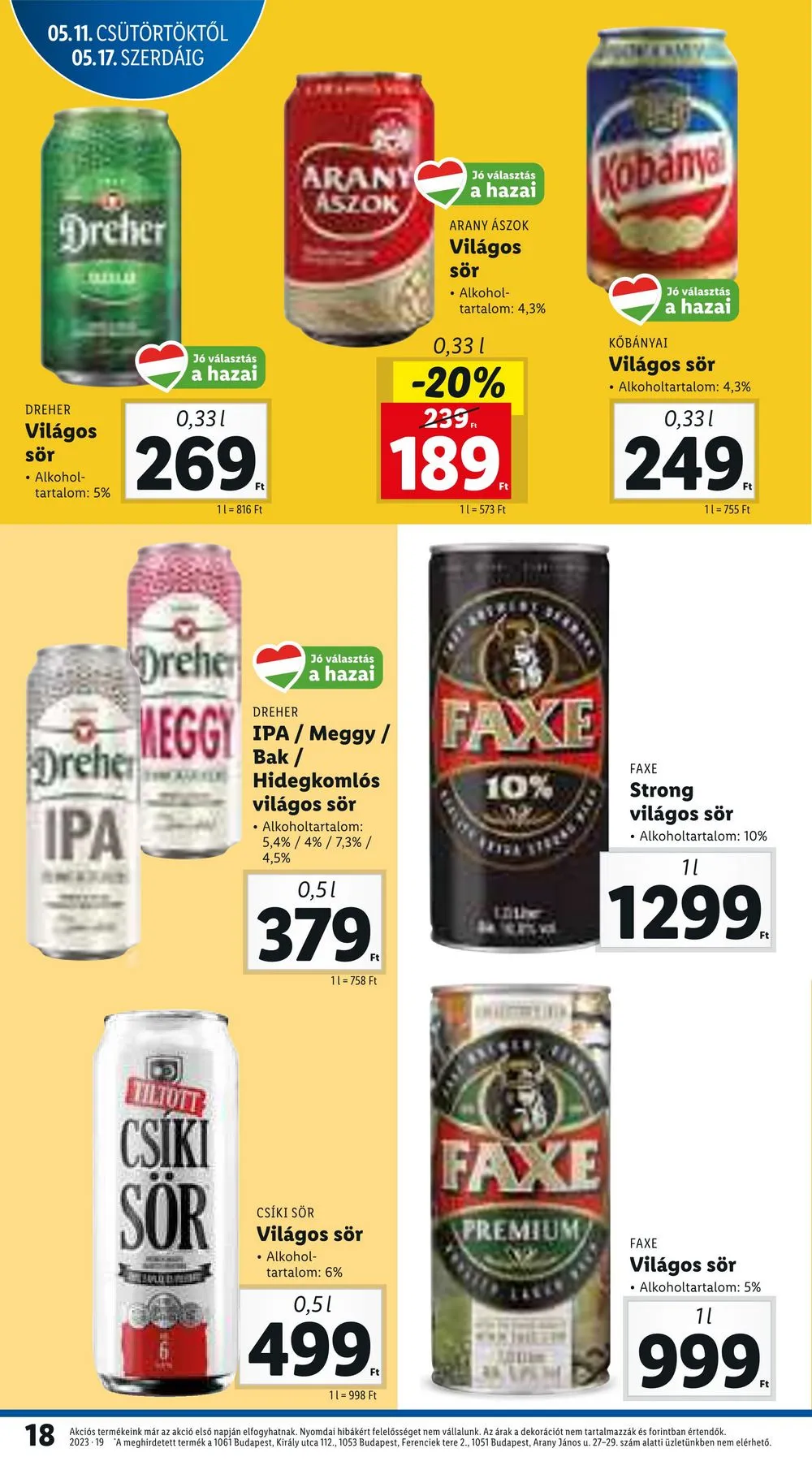 Lidl akciós újság 05.11–05.17 – 18. oldal