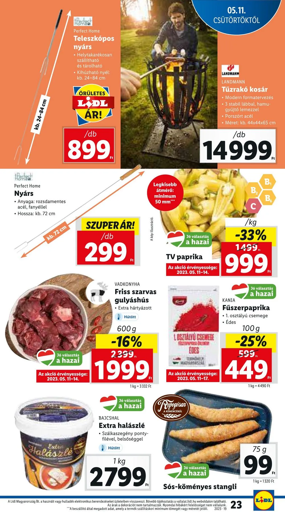 Lidl akciós újság 05.11–05.17 – 23. oldal