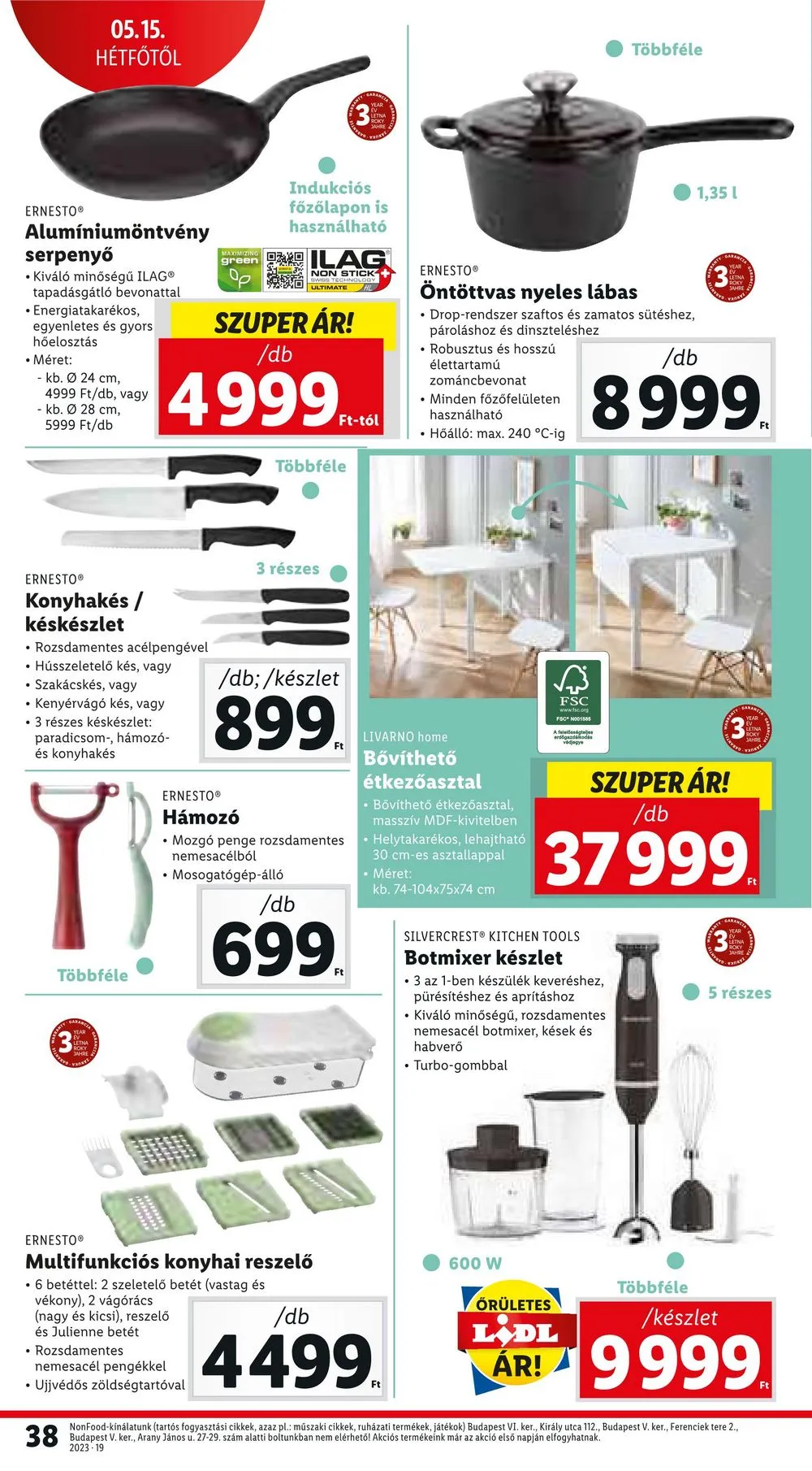Lidl akciós újság 05.11–05.17 – 38. oldal