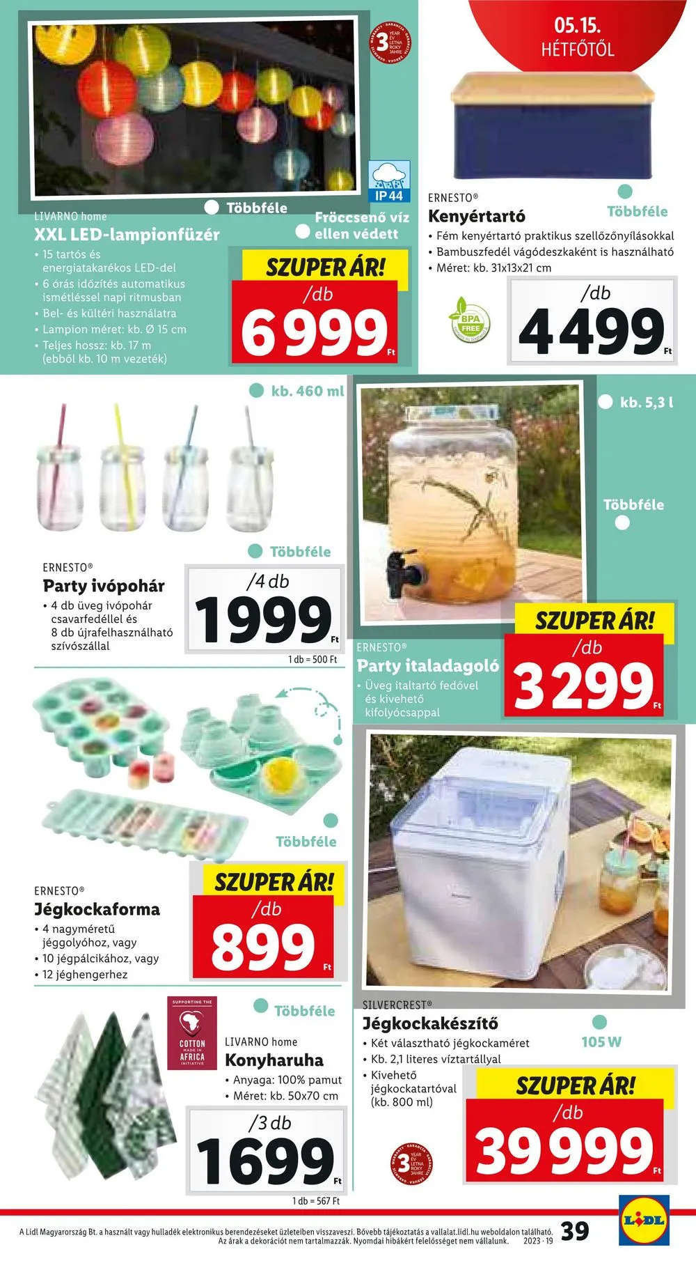 Lidl akciós újság 05.11–05.17 – 39. oldal