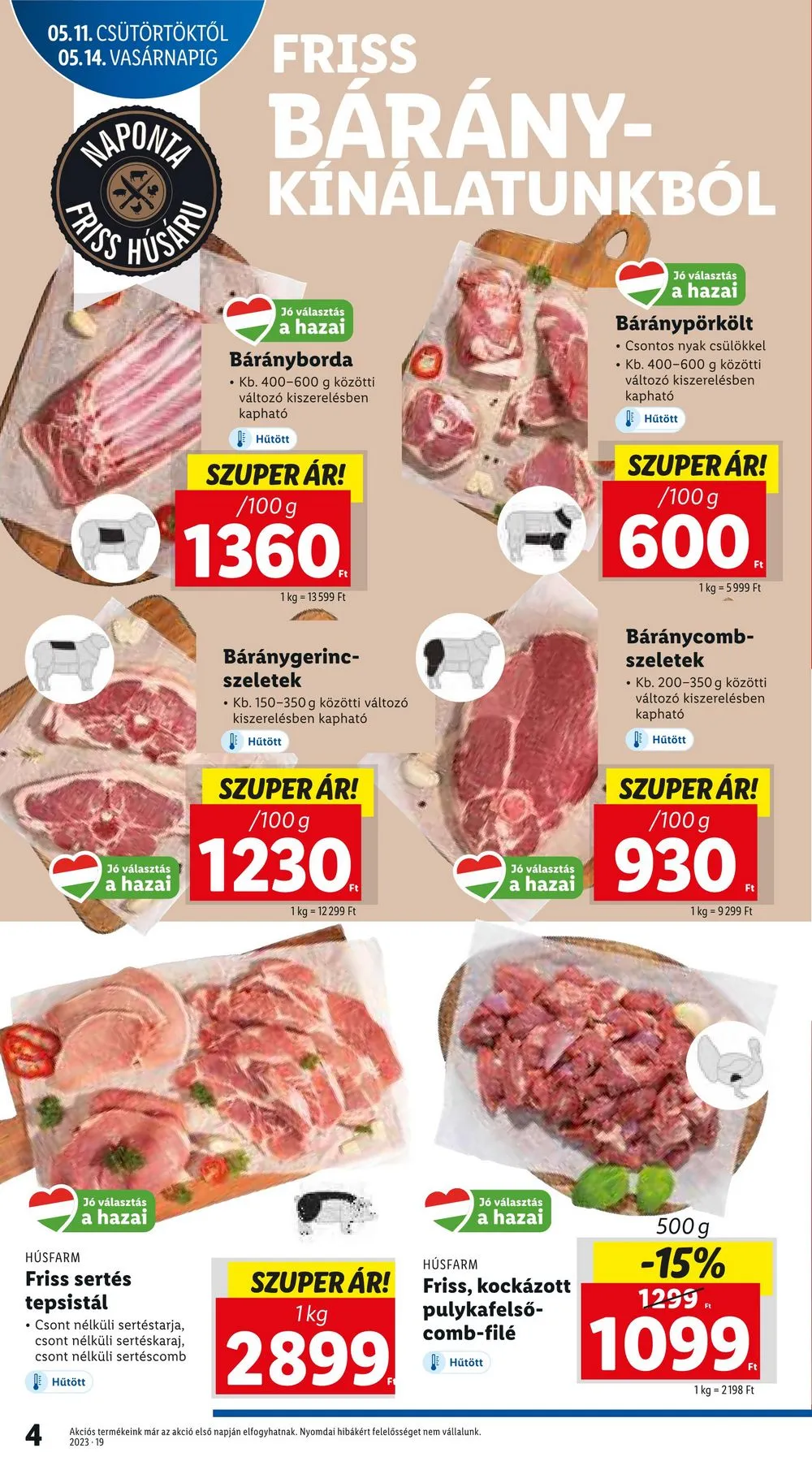 Lidl akciós újság 05.11–05.17 – 4. oldal