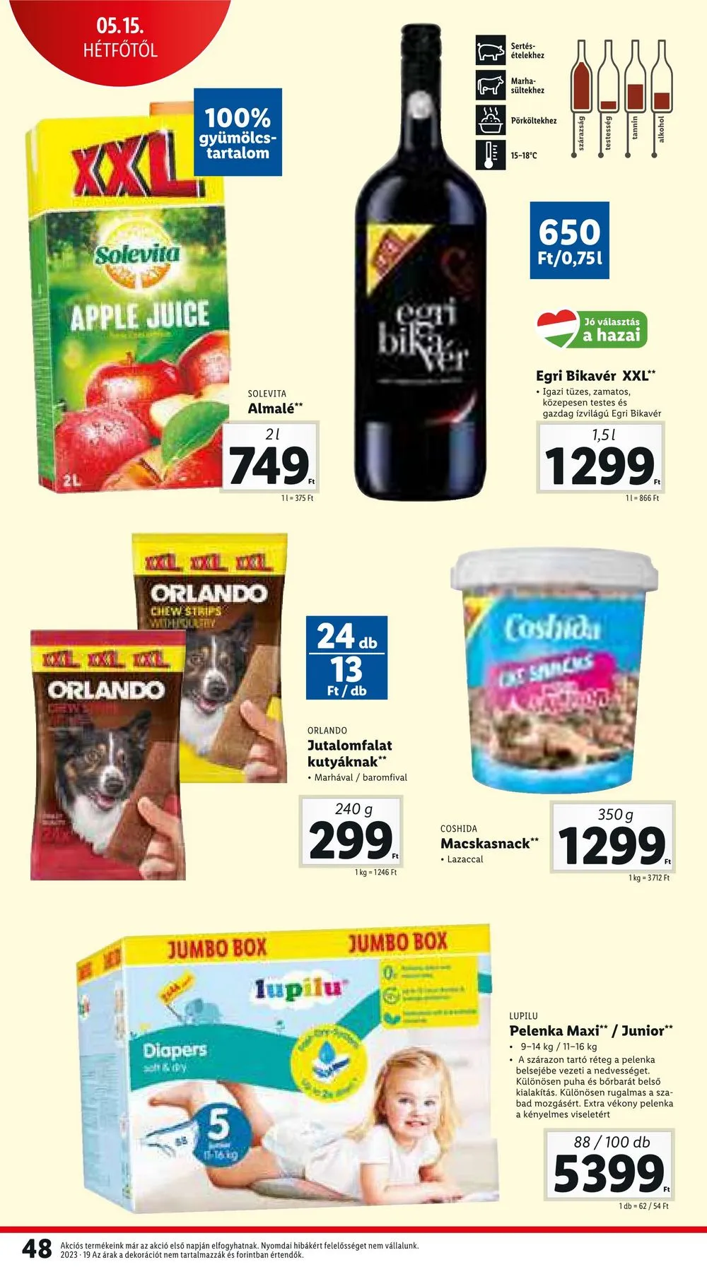 Lidl akciós újság 05.11–05.17 – 48. oldal