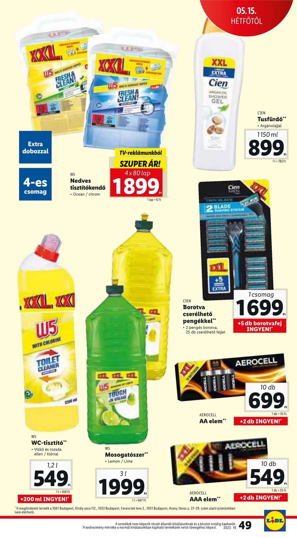 Lidl akciós újság 05.11–05.17 – 49. oldal