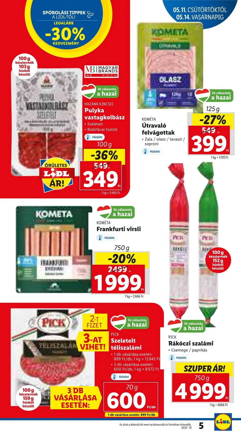 Lidl akciós újság 05.11–05.17 – 5. oldal