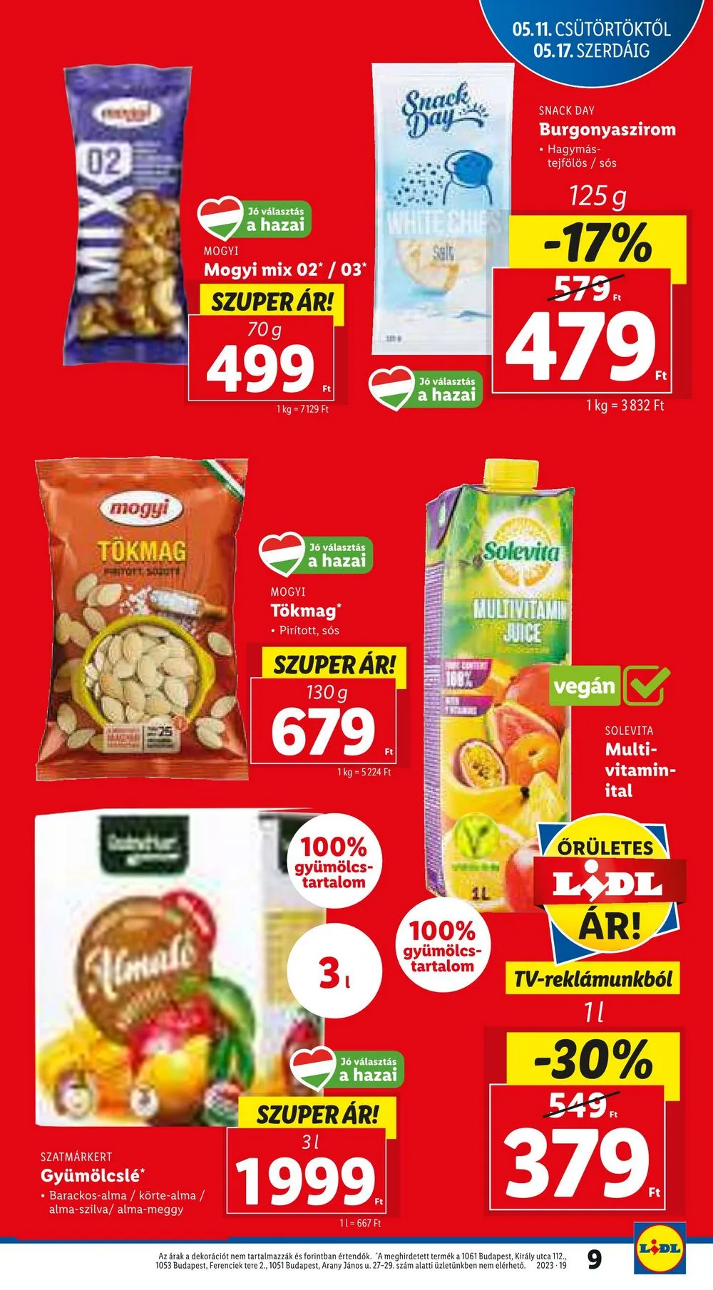 Lidl akciós újság 05.11–05.17 – 9. oldal
