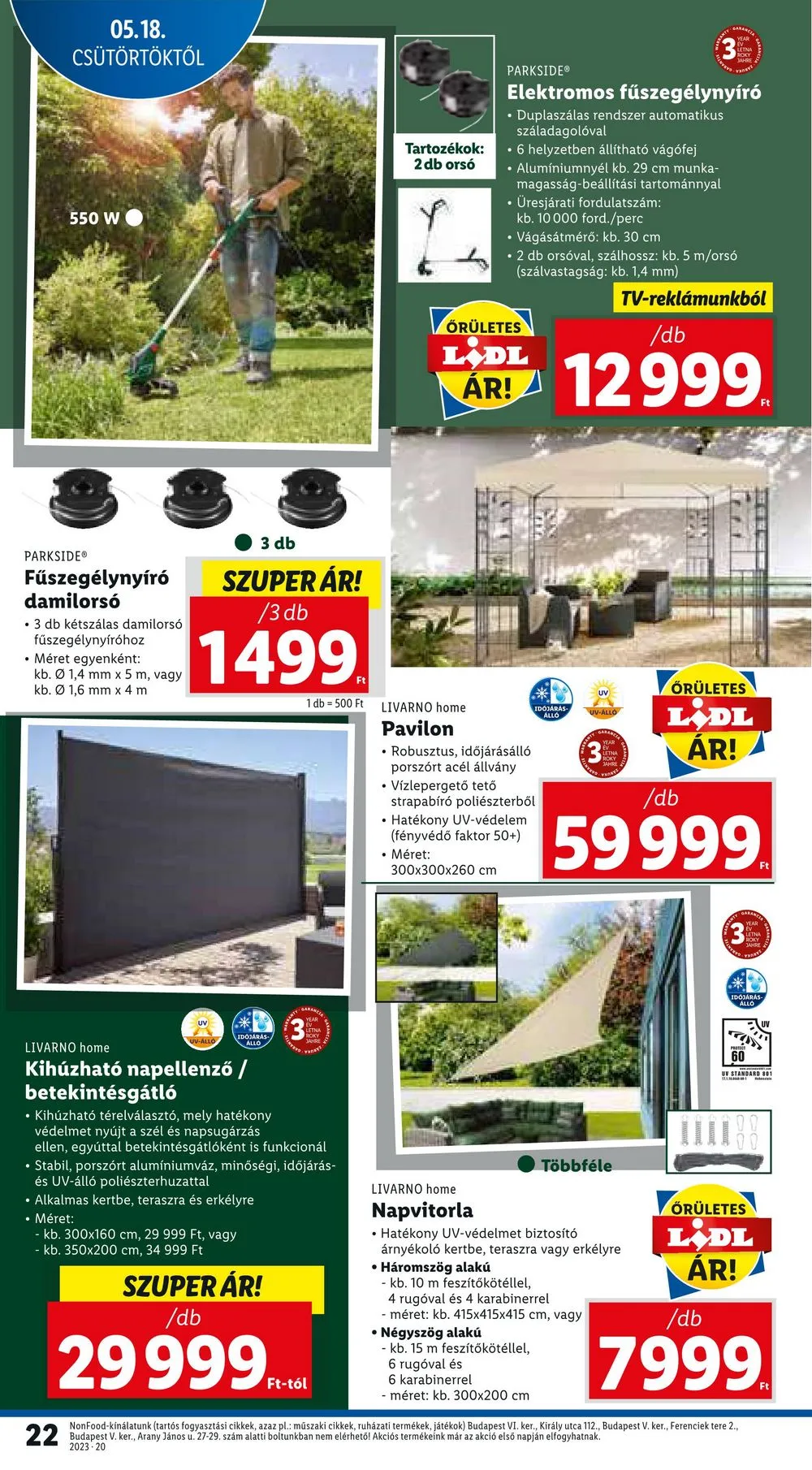 Lidl akciós újság 05.18–05.24 – 22. oldal