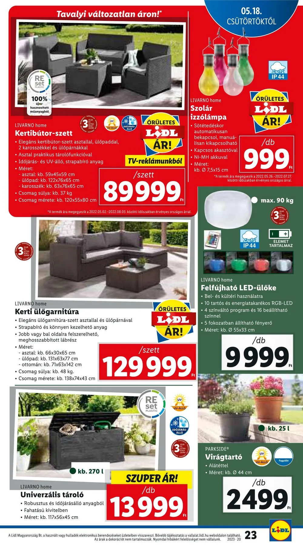 Lidl akciós újság 05.18–05.24 – 23. oldal