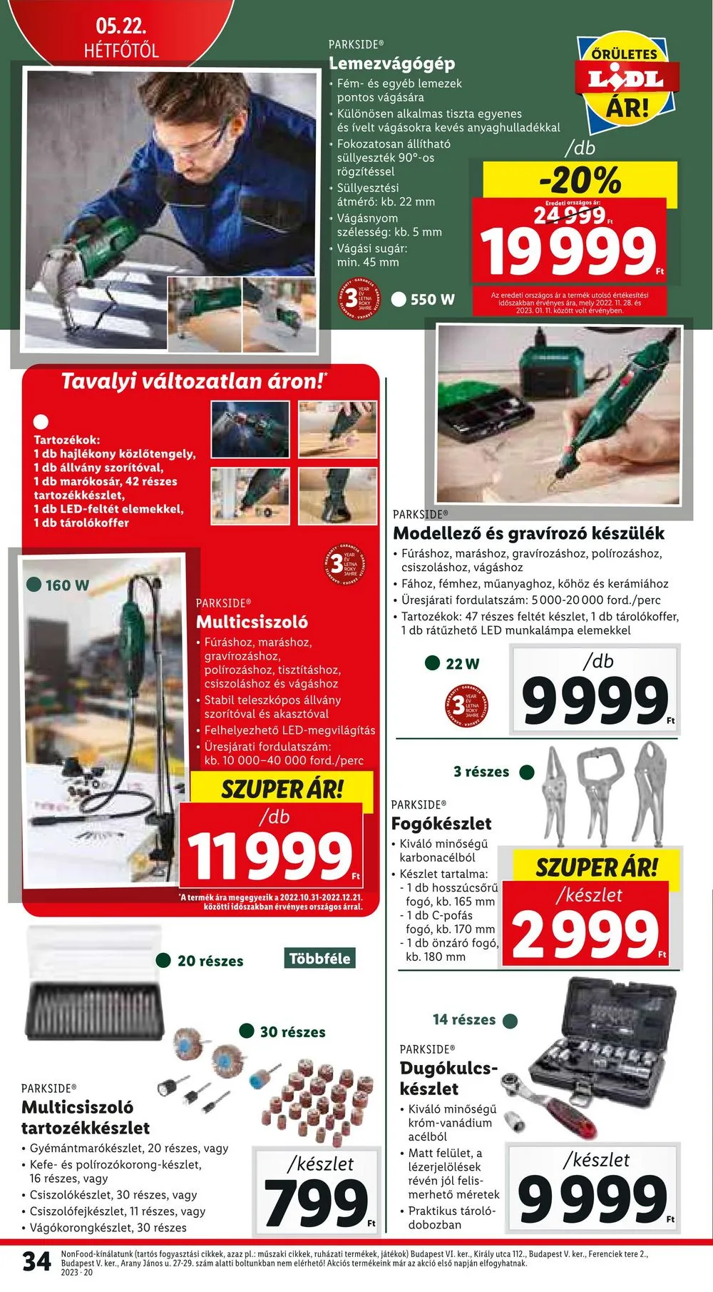 Lidl akciós újság 05.18–05.24 – 34. oldal