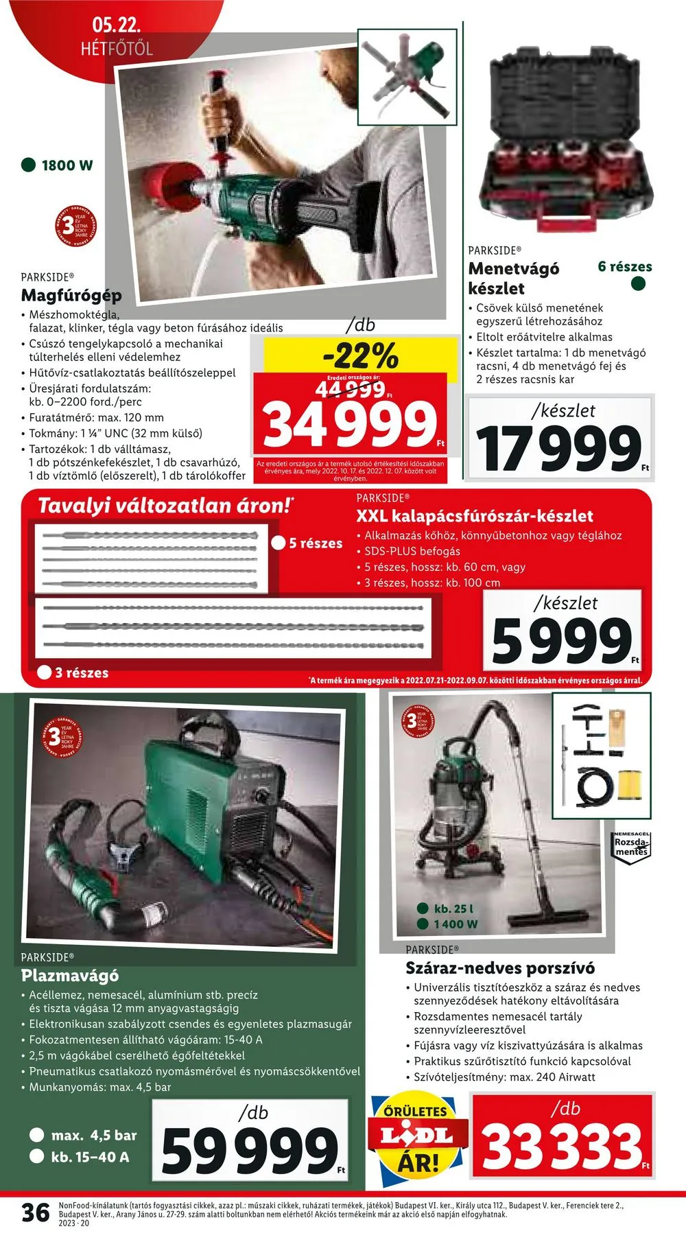 Lidl akciós újság 05.18–05.24 – 36. oldal