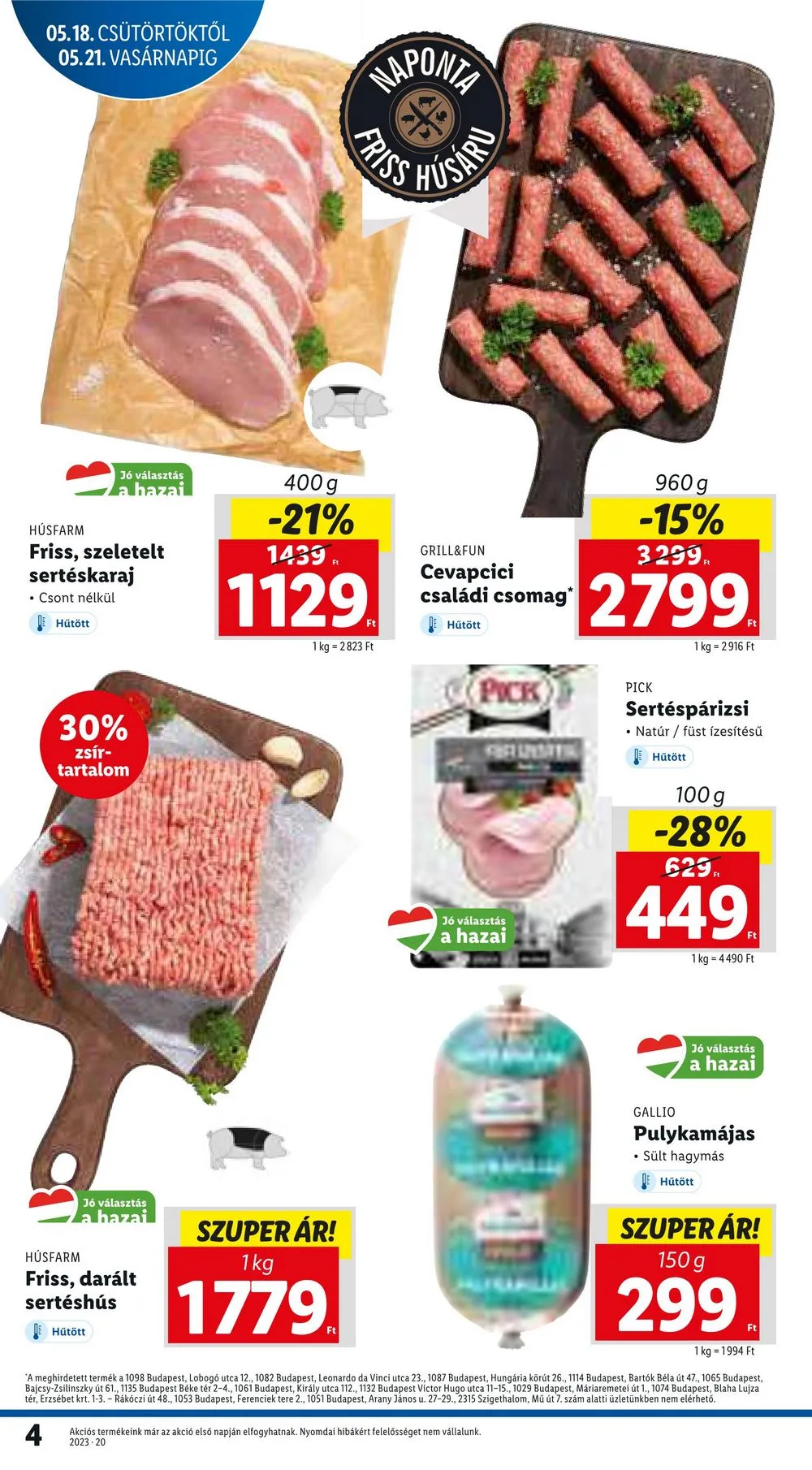 Lidl akciós újság 05.18–05.24 – 4. oldal