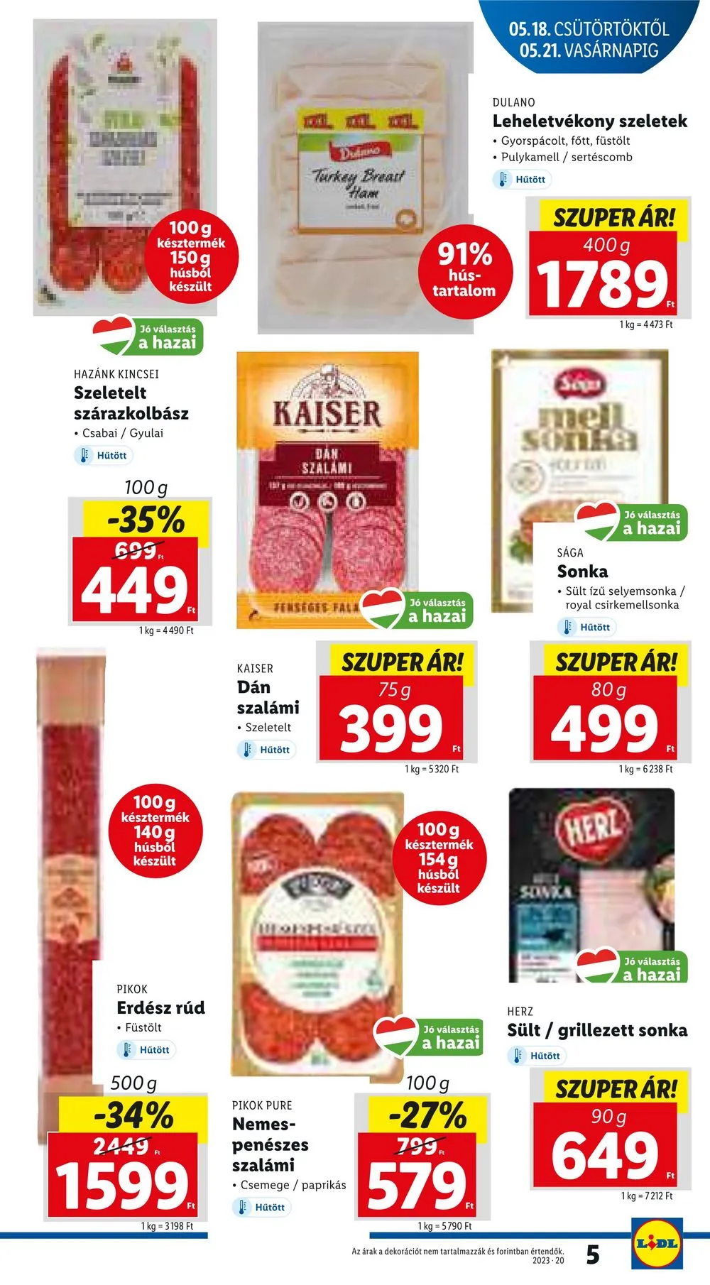 Lidl akciós újság 05.18–05.24 – 5. oldal