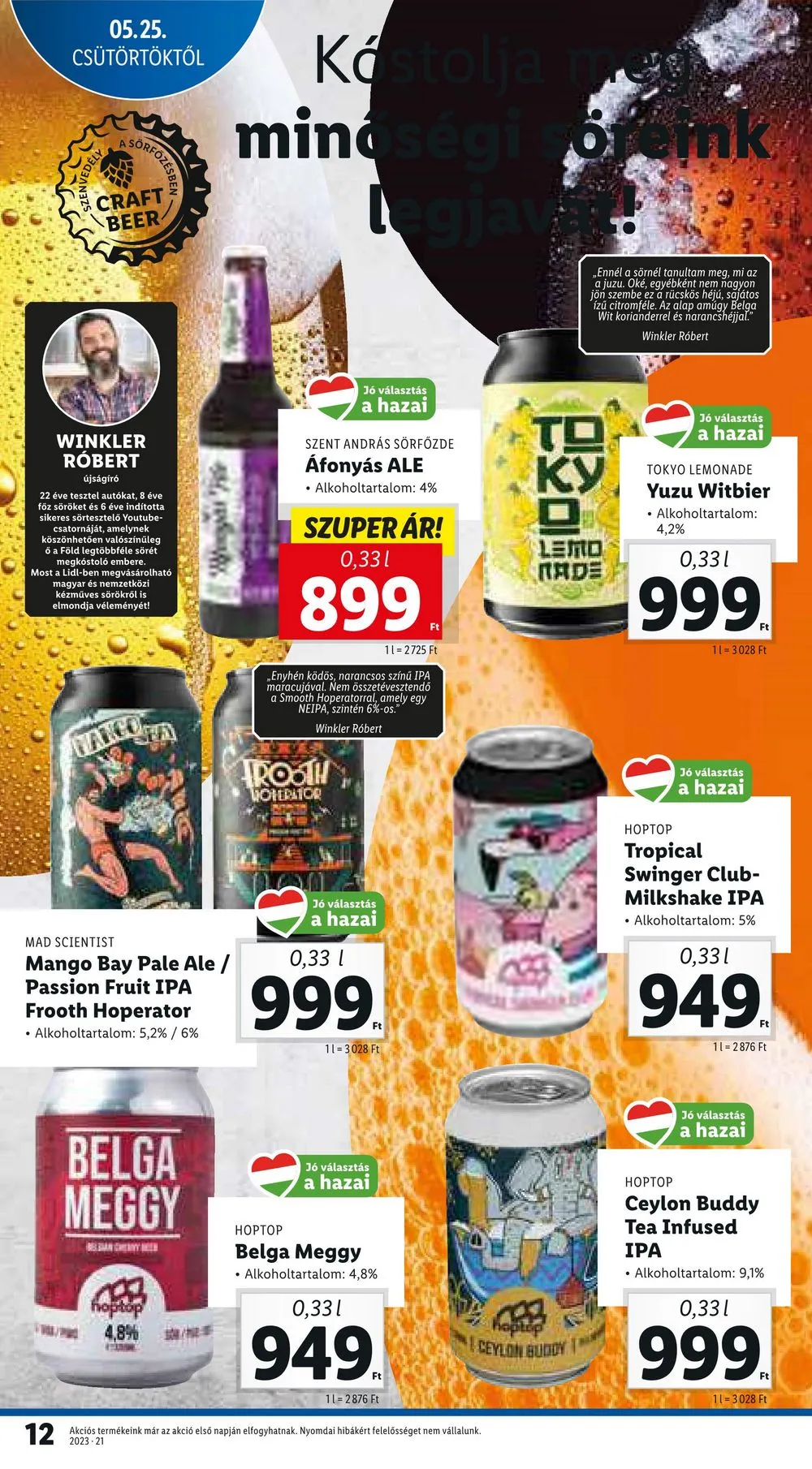Lidl akciós újság 05.25–05.31 – 12. oldal