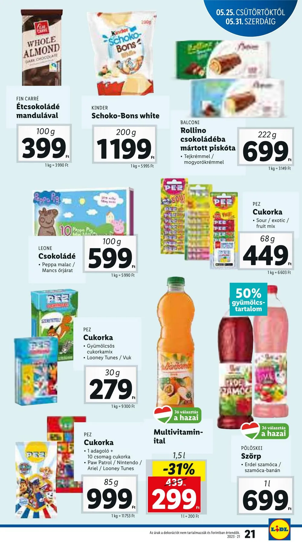 Lidl akciós újság 05.25–05.31 – 21. oldal
