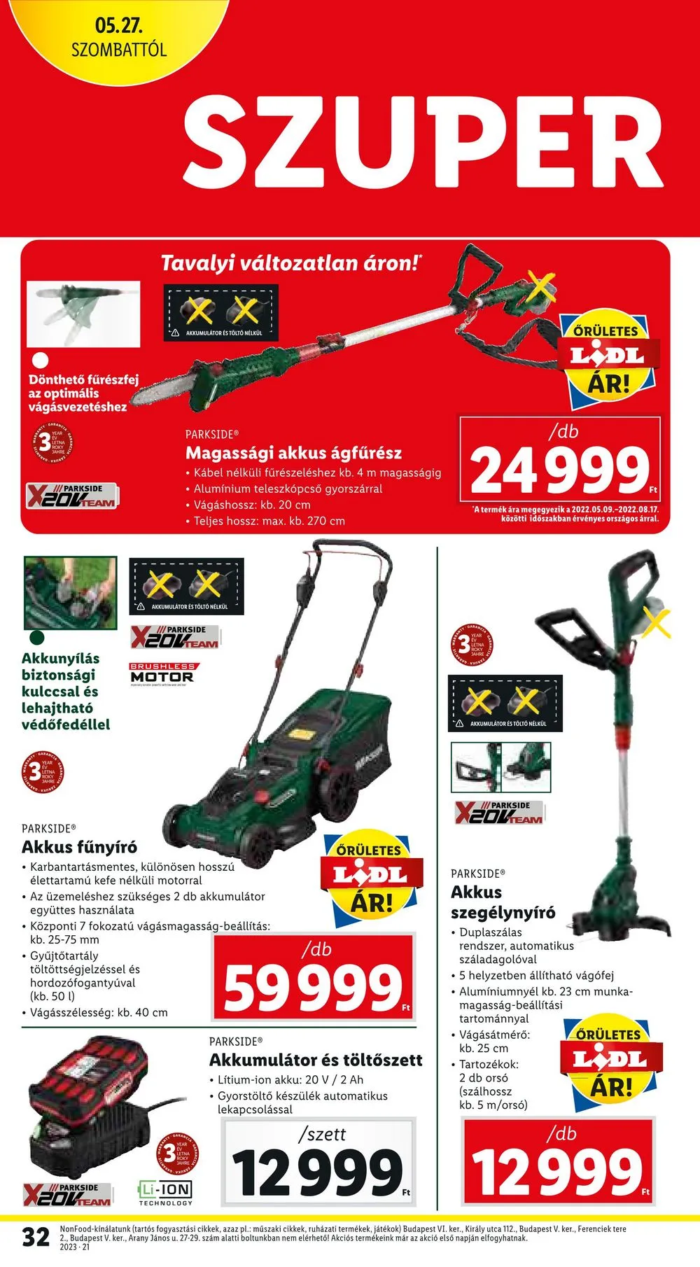 Lidl akciós újság 05.25–05.31 – 32. oldal
