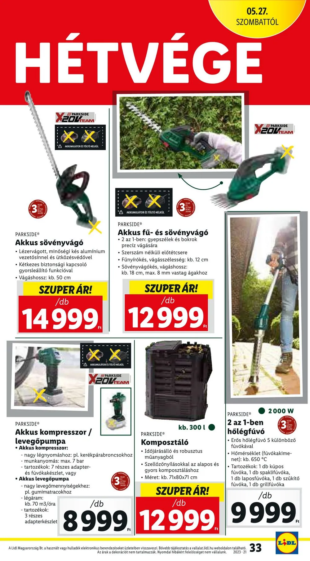 Lidl akciós újság 05.25–05.31 – 33. oldal