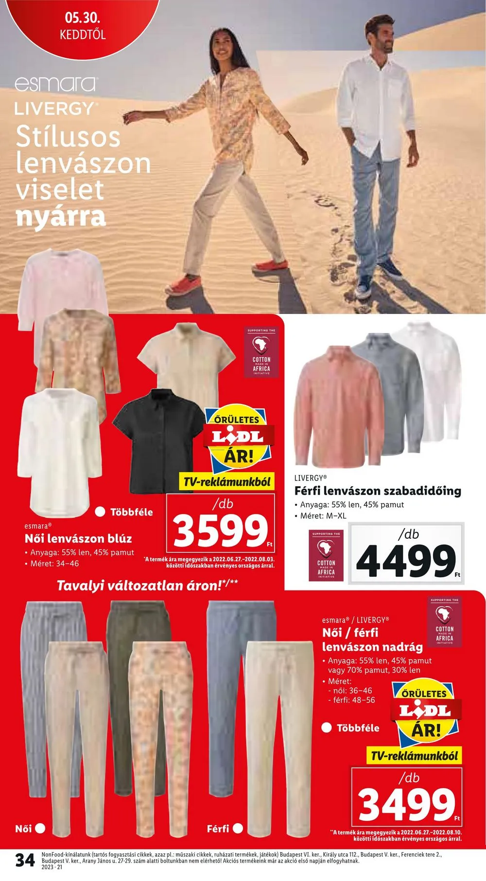 Lidl akciós újság 05.25–05.31 – 34. oldal