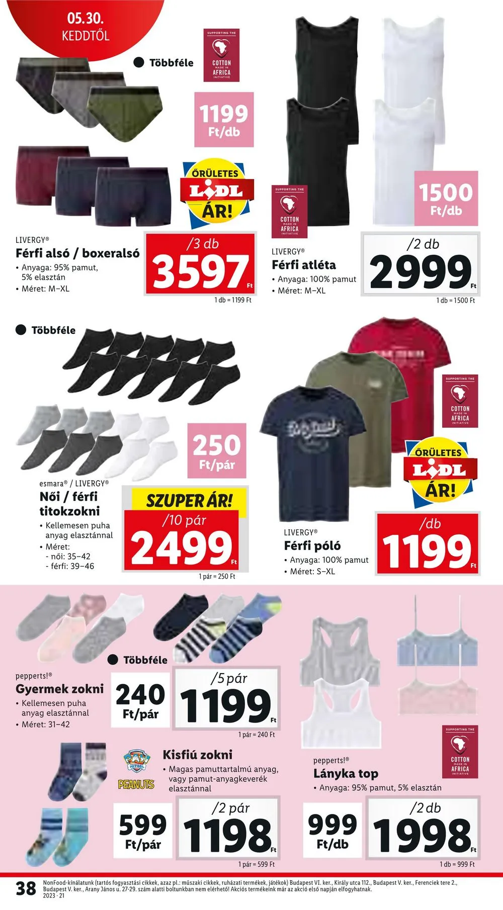Lidl akciós újság 05.25–05.31 – 38. oldal