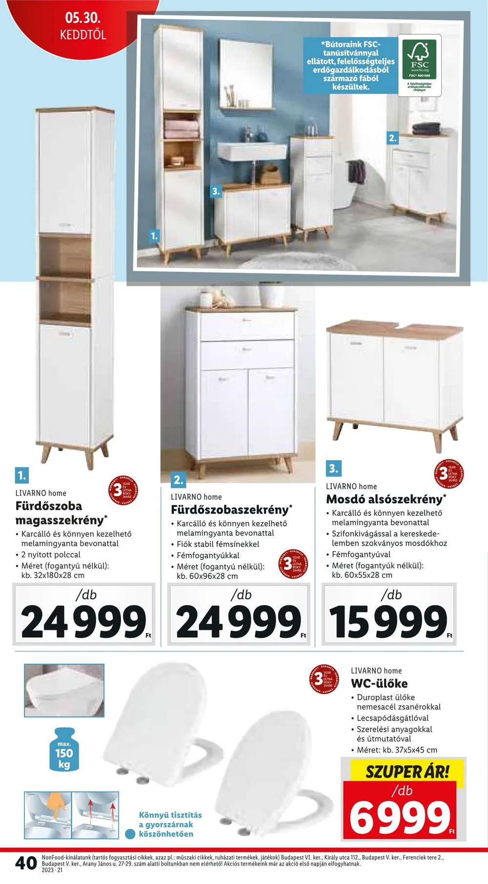 Lidl akciós újság 05.25–05.31 – 40. oldal