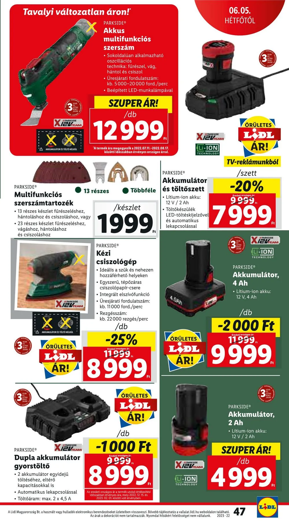 Lidl akciós újság 06.01–06.07 – 47. oldal