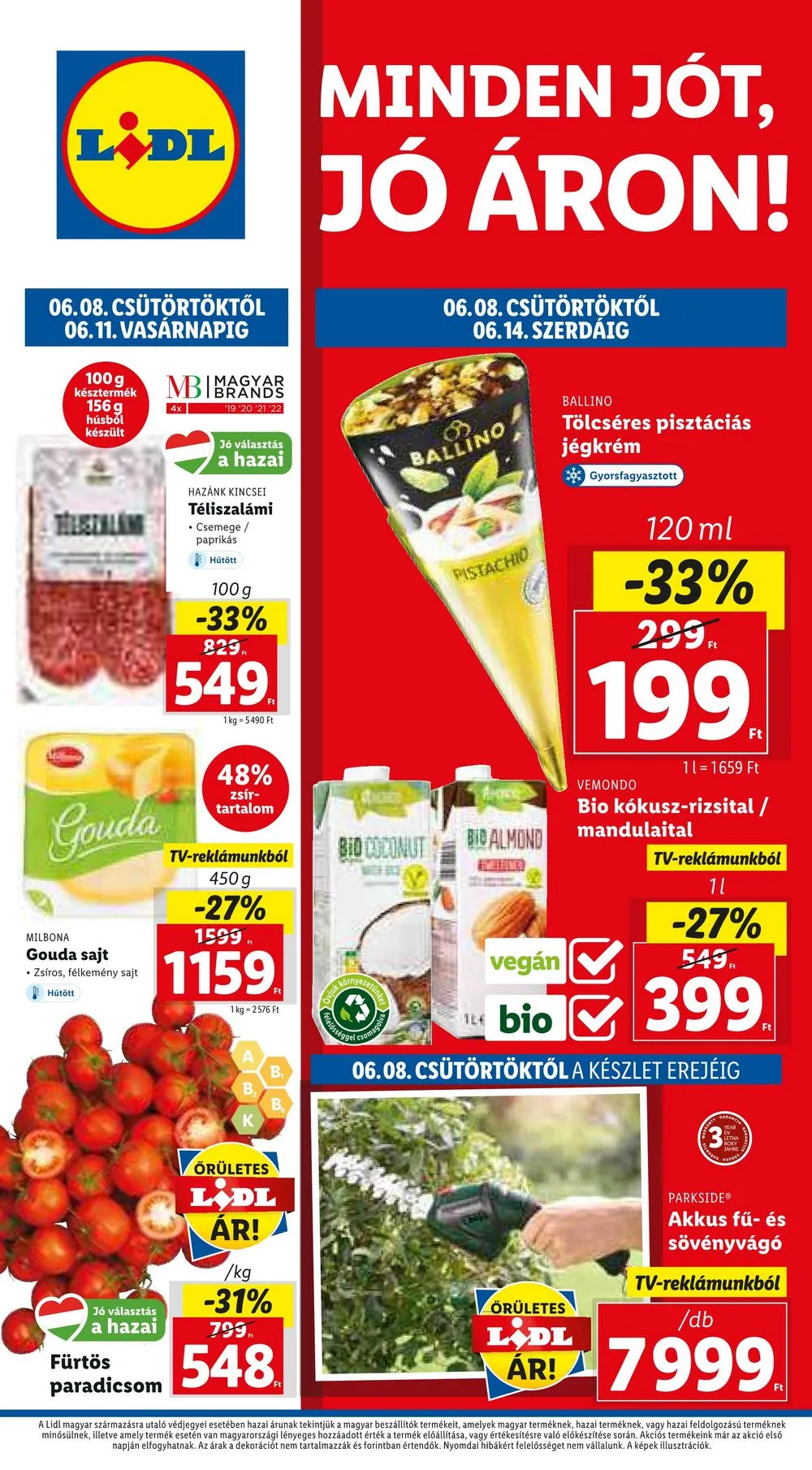 Lidl akciós újság 06.08–06.14