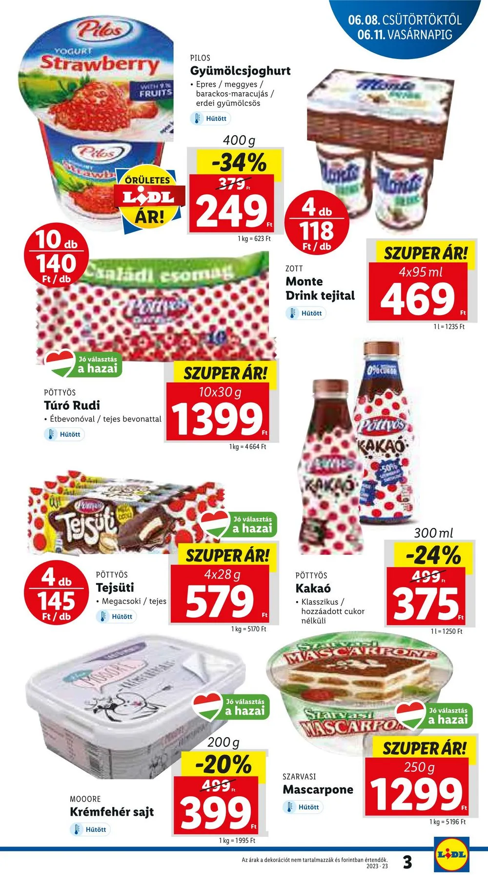Lidl akciós újság 06.08–06.14 – 3. oldal