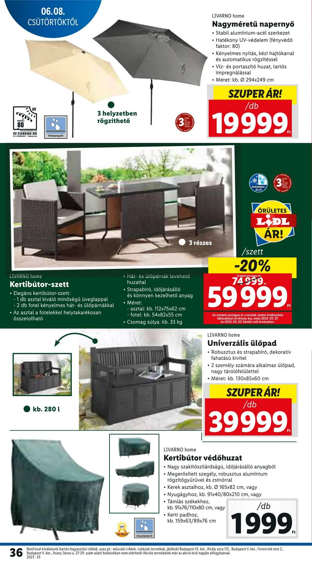 Lidl akciós újság 06.08–06.14 – 36. oldal