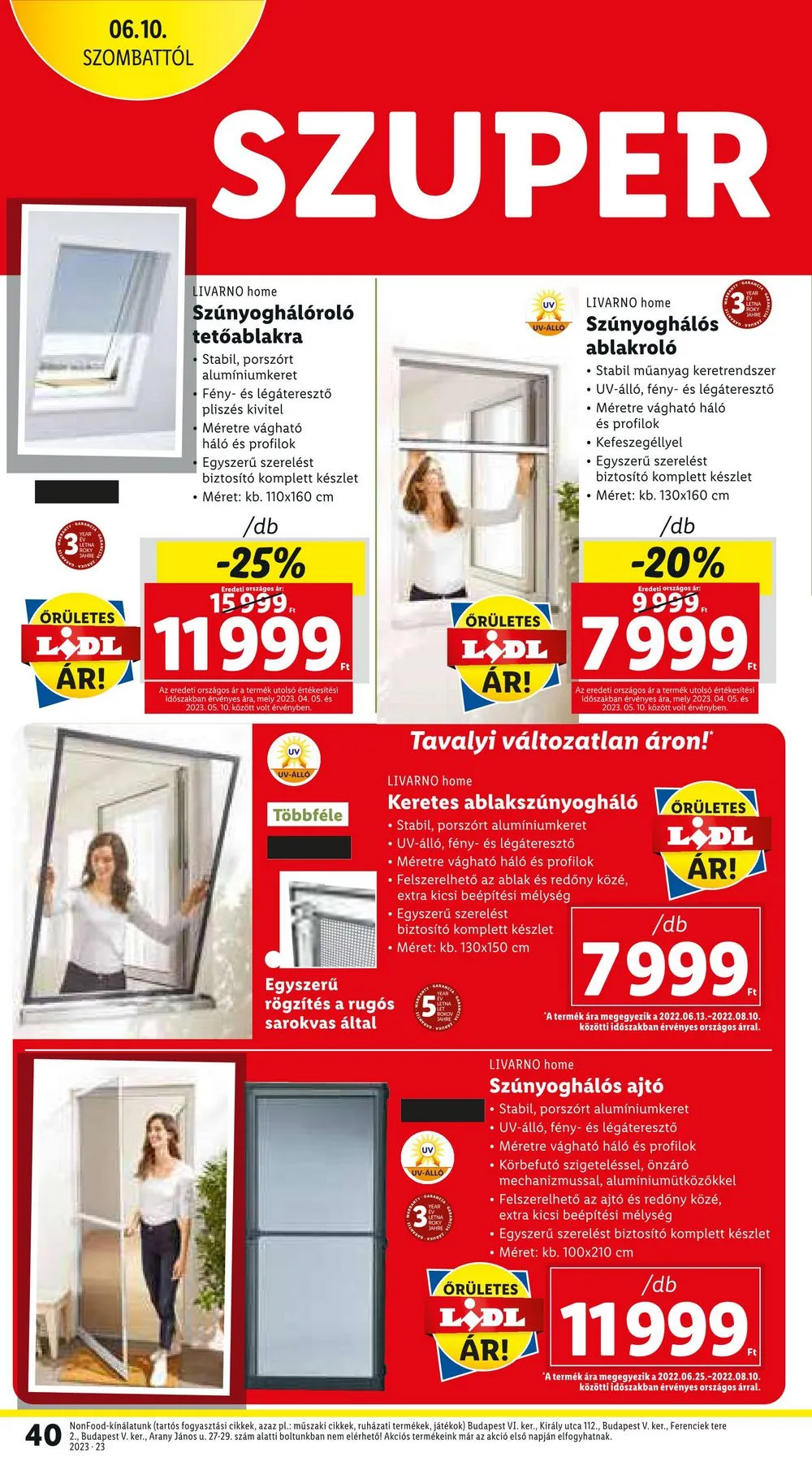Lidl akciós újság 06.08–06.14 – 40. oldal
